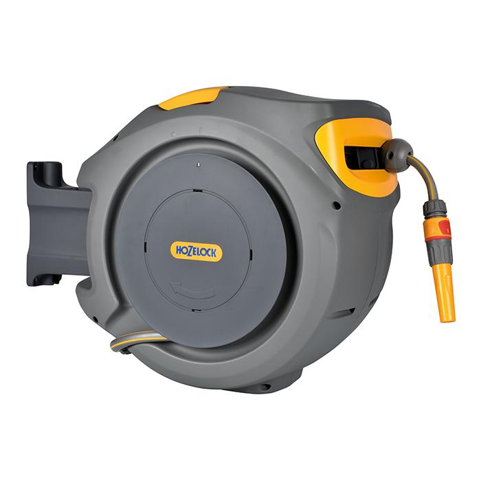 Hozelock Auto Reel 30m Wall Mounted Hose Reel – Automatic Rewind with Premium Anti-Kink Hose